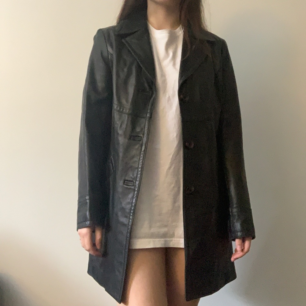 COPY - Danier Long Leather Jacket